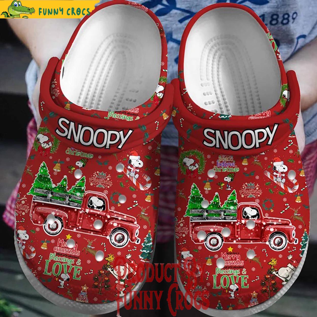 Merry Christmas Snoopy Crocs Clogs - Discover Comfort And Style Clog ...