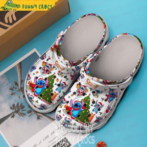 Merry Christmas Stitch Crocs Clogs Shoes 2