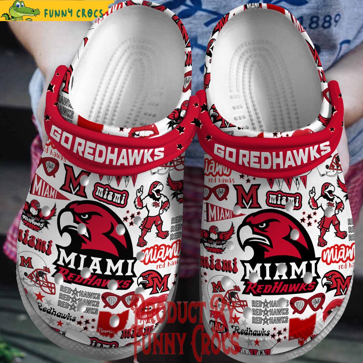 Miami Redhawks Crocs Shoes