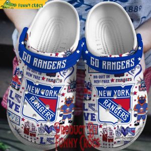 No Quit In New York Rangers Crocs