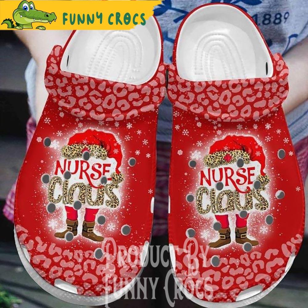 Nurse Santa Claus Crocs Shoes