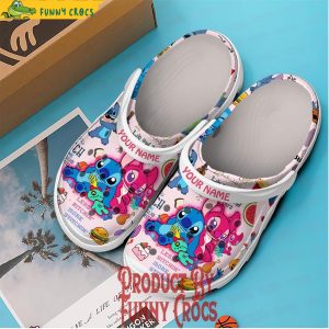 Personalized Angel And Stitch Crocs 3