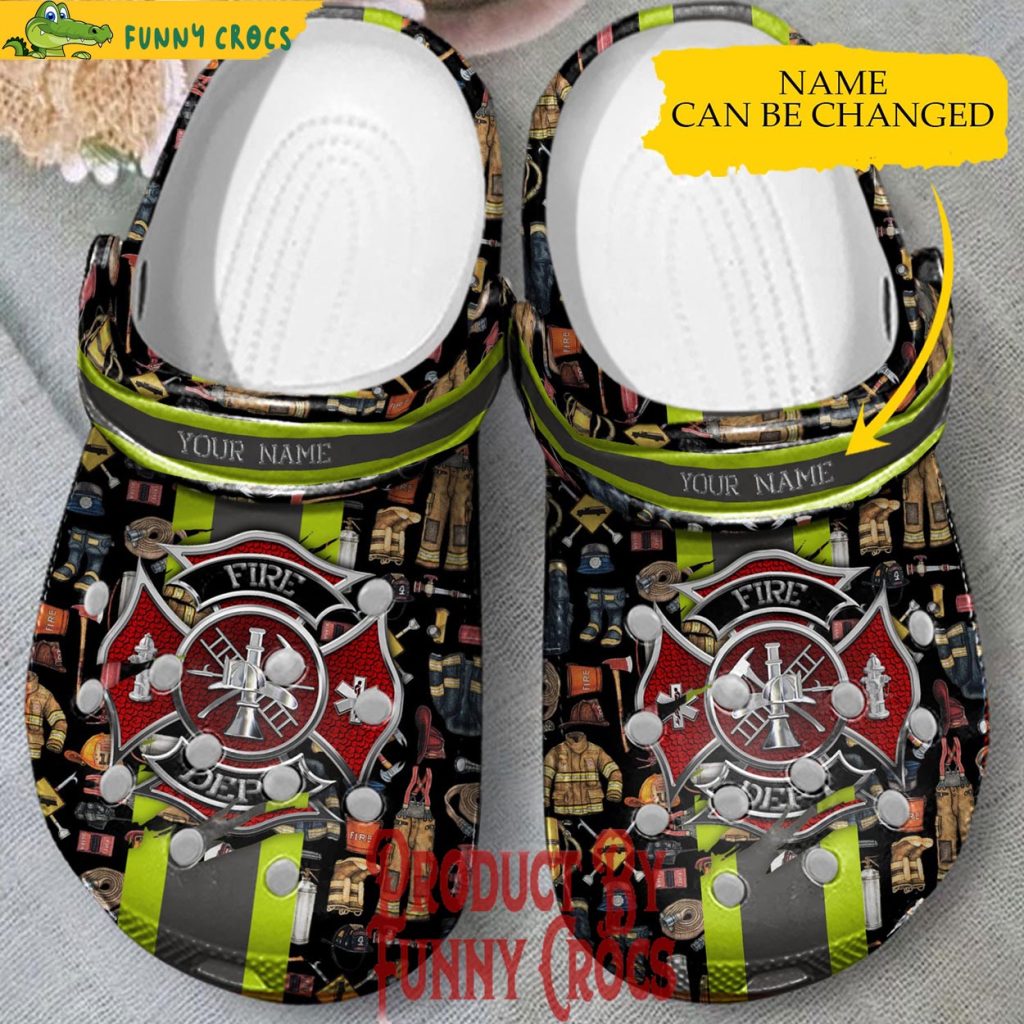 Personalized Equipment Firefighter Crocs Shoes
