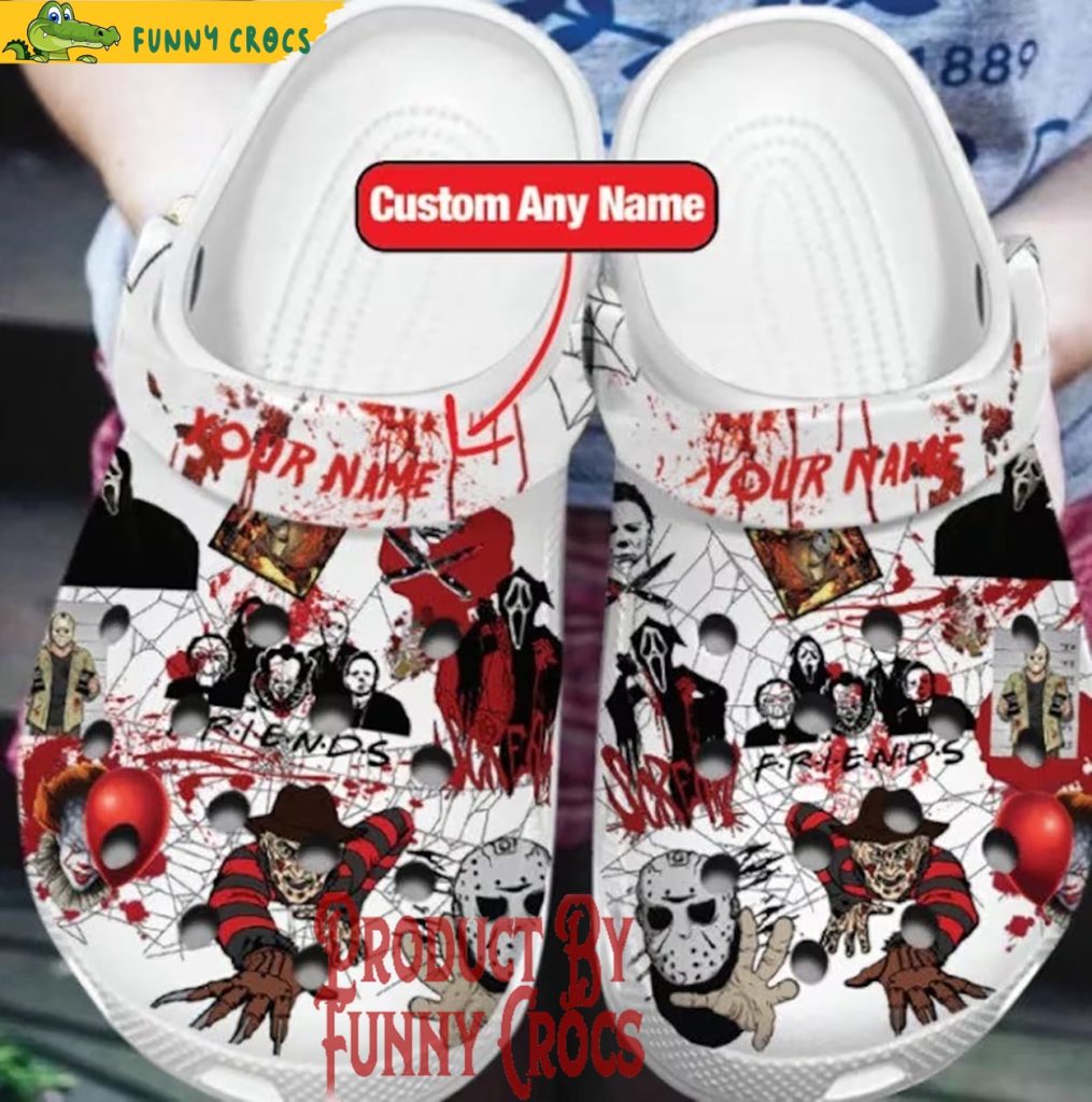 Personalized Happy Halloween Friends Crocs Shoes