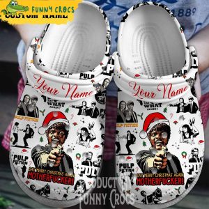 Personalized Say Merry Christmas Again Motherfucker Crocs Shoes 1
