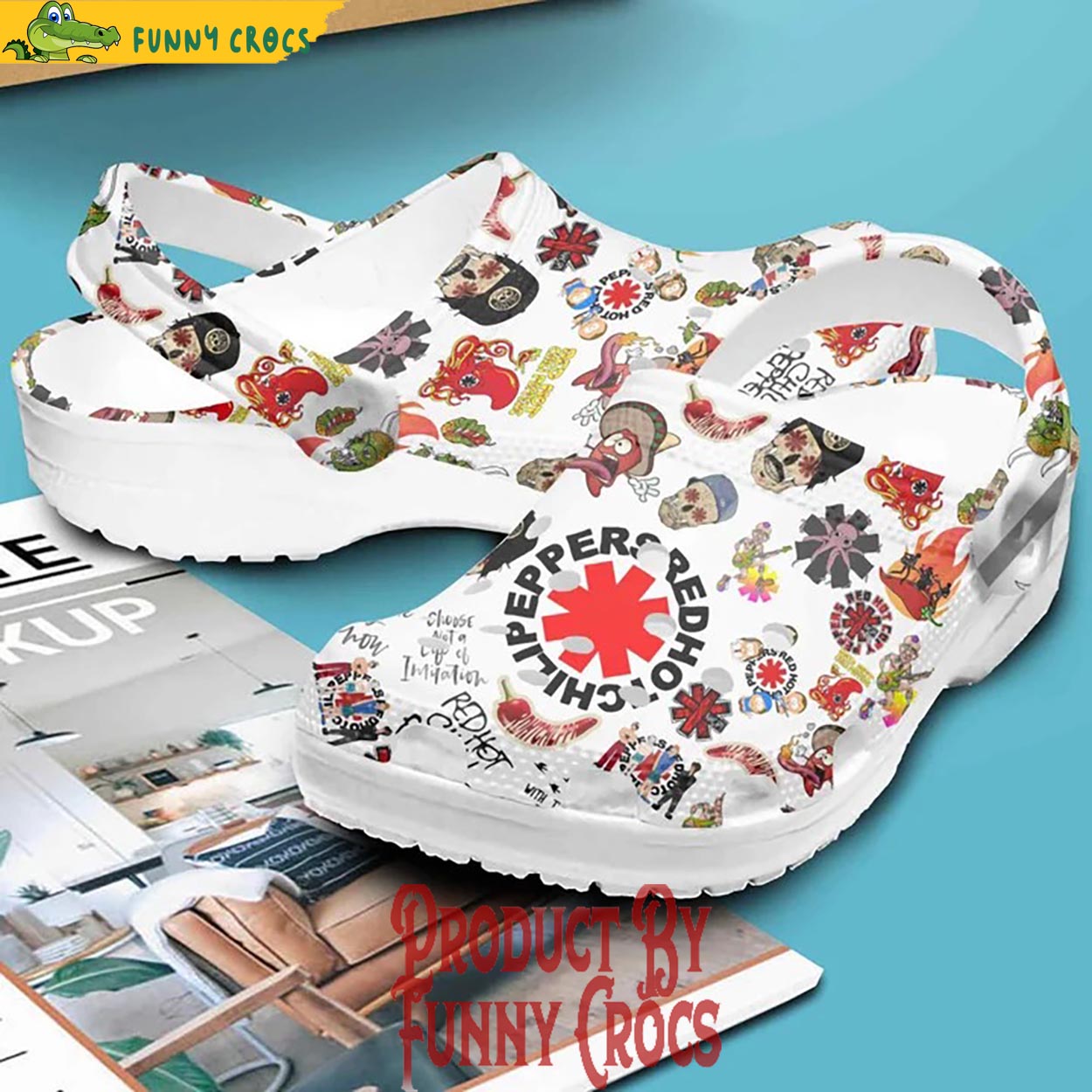 Red Hot Chili Peppers Crocs Clogs Shoes