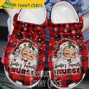 Santa’s Favorite Nurse Crocs Shoes