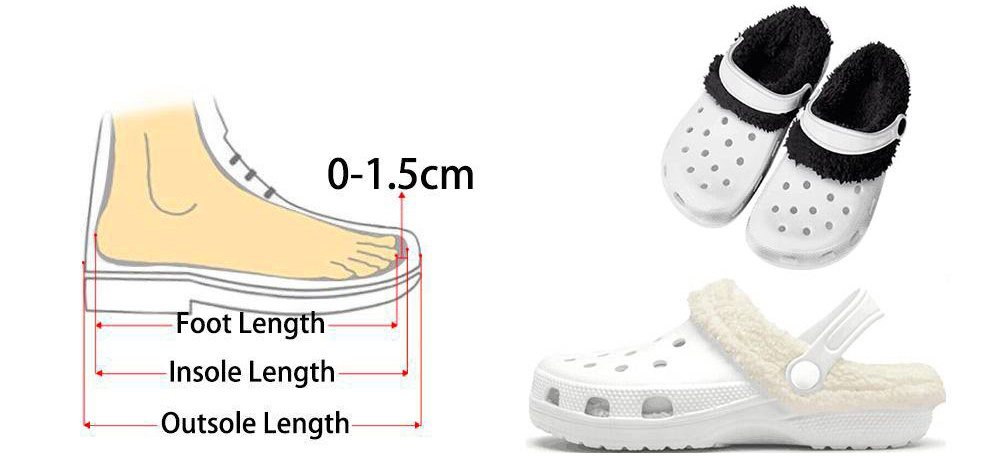 Size Guide Adult Fleece Crocs