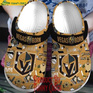 Vegas Golden Knights Crocs Slippers Shoes