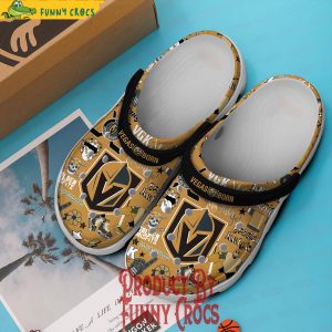 Vegas Golden Knights Crocs Slippers Shoes 3