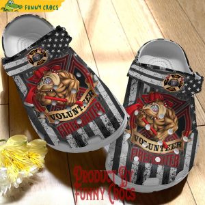 Volunteer Firefighter Of American Crocs Shoes Gifts For Family 2