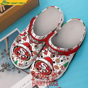 49ers Faithful Christmas Crocs Shoes 3