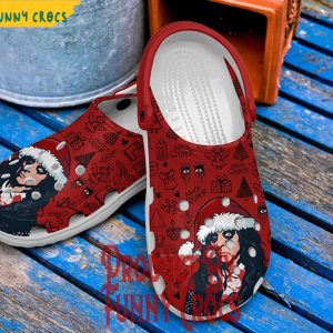 Alice Cooper Merry Christmas Crocs Shoes
