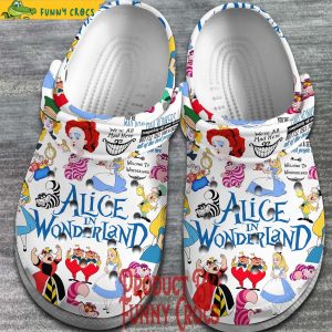 Alice In Wonderland Pattern Crocs Shoes 2