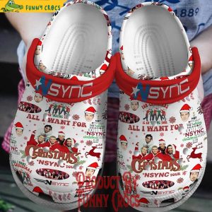 All I Want For Christmas Is An NSYNC Tour Crocs Shoes