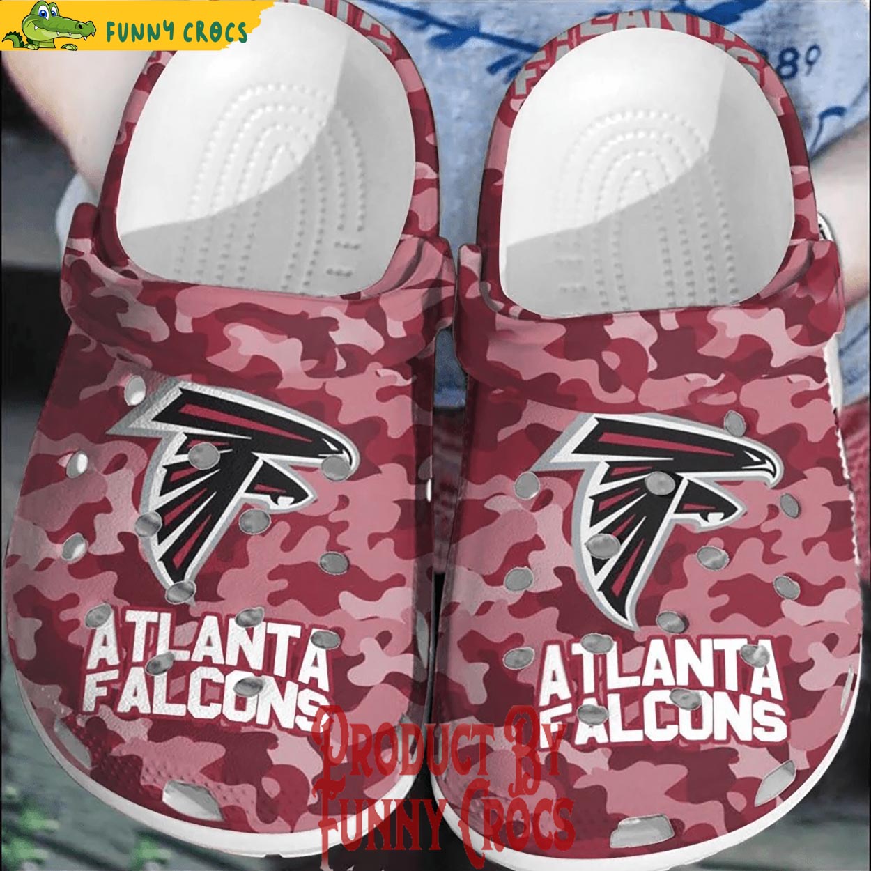 Atlanta Falcons Camo Red Crocs