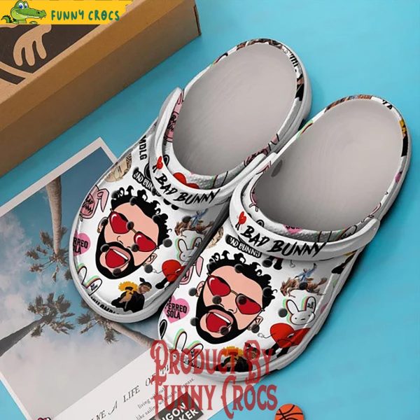 Bad Bunny Un Dia Crocs Shoes