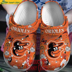 Baltimore Orioles Orange Crocs Shoes 1