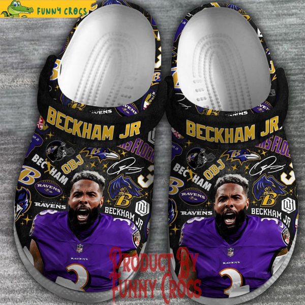 Baltimore Ravens Beckham Jr Crocs Shoes