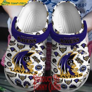 Baltimore Ravens Flock Crocs Shoes 1
