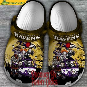 Baltimore Ravens Halloween Crocs 2