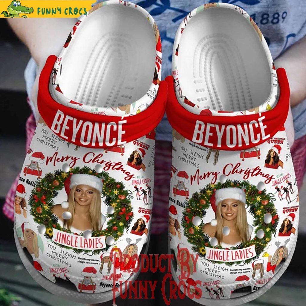 Beyonce Jingle Ladies Merry Christmas Crocs