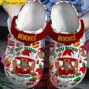 Beyonce Merry Christmas Crocs Shoes