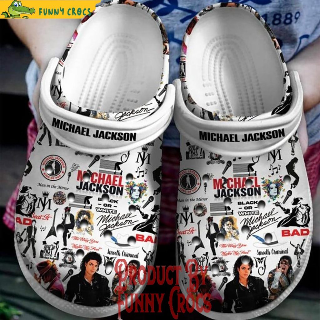 Black Or White Michael Jackson Crocs Shoes - Discover Comfort And Style ...