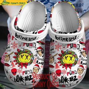 Blink 182 Christmas Crocs Shoes