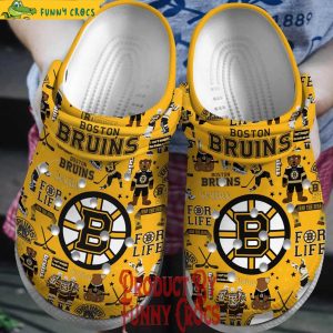 Boston Bruins For Life Crocs Shoes 1