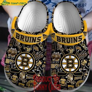 Boston Bruins Ice Hockey Fans Crocs Shoes