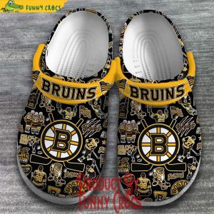 Boston Bruins Ice Hockey Fans Crocs Shoes 2
