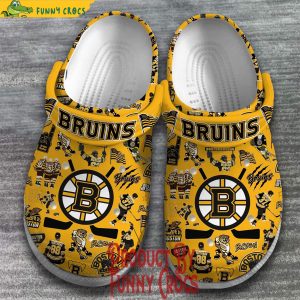 Boston Bruins Yellow Crocs