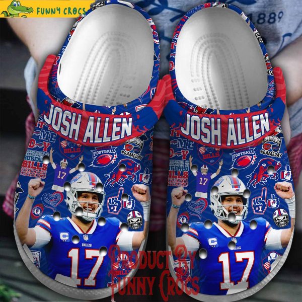 Buffalo Bill Josh Allen Crocs Shoes