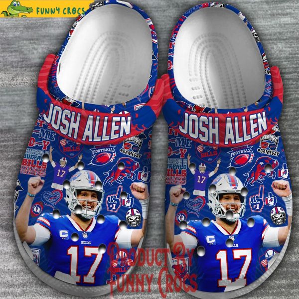 Buffalo Bill Josh Allen Crocs Shoes