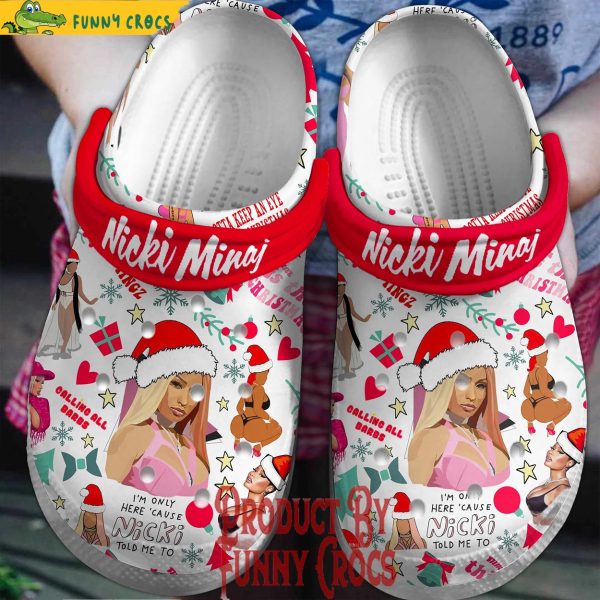 Christmas Is Coming Nicki Minaj Crocs Shoes