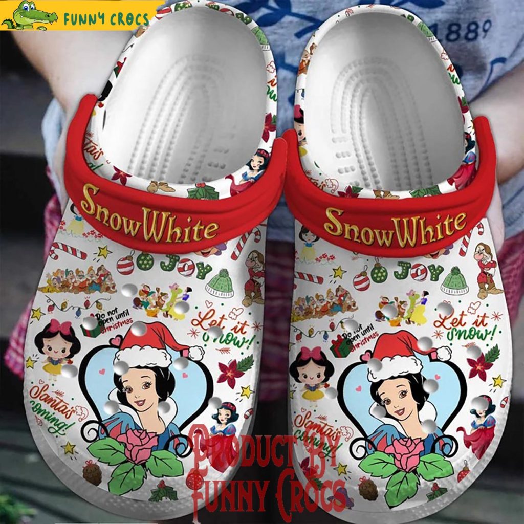 Christmas Is Coming Snow White Crocs Shoes