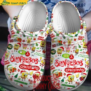 Christmas Is Coming Spongebob Squarepants Crocs Shoes