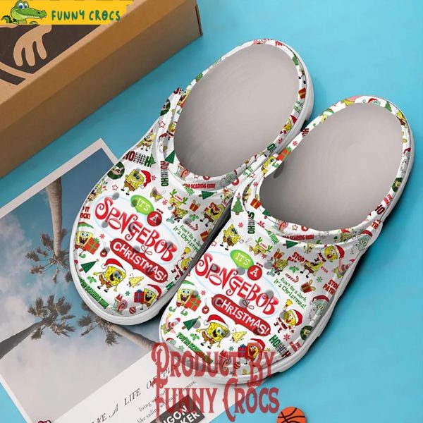 Christmas Is Coming Spongebob Squarepants Crocs Shoes