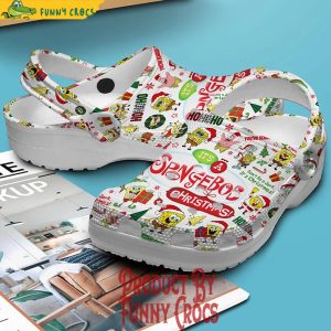 Christmas Is Coming Spongebob Squarepants Crocs Shoes 3