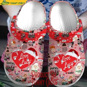 Christmas is Coming I Love Lucy Crocs Shoes