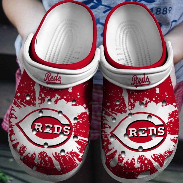 Cincinnati Reds Logo Crocs Shoes