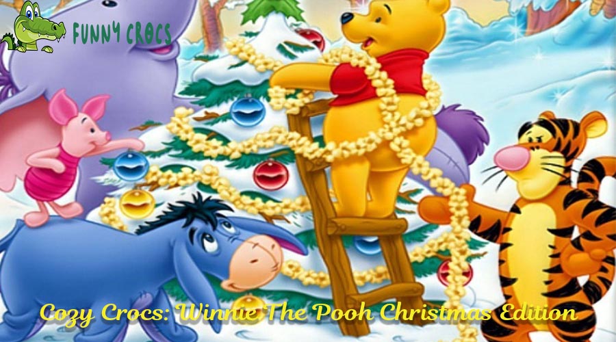 Cozy Crocs Winnie The Pooh Christmas Edition