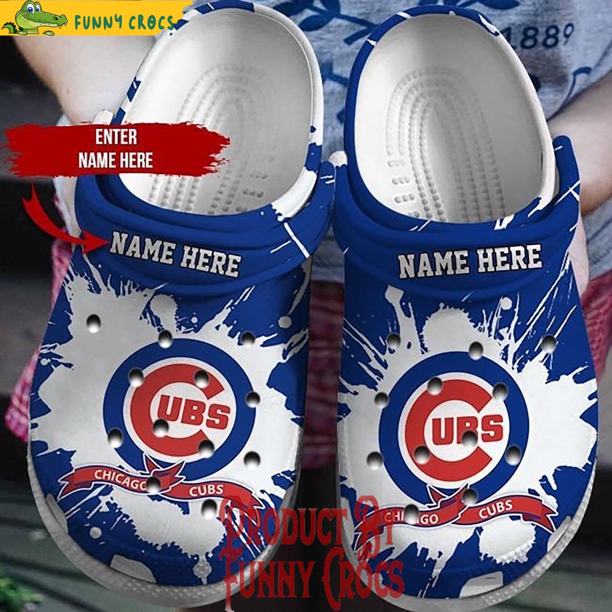 Custom Chicago Cubs Crocs Shoes