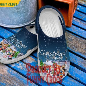 Custom Christmas Is Coming Peanuts Crocs For Adults 4