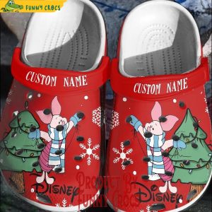 Custom Disney Piglet Christmas Crocs Shoes