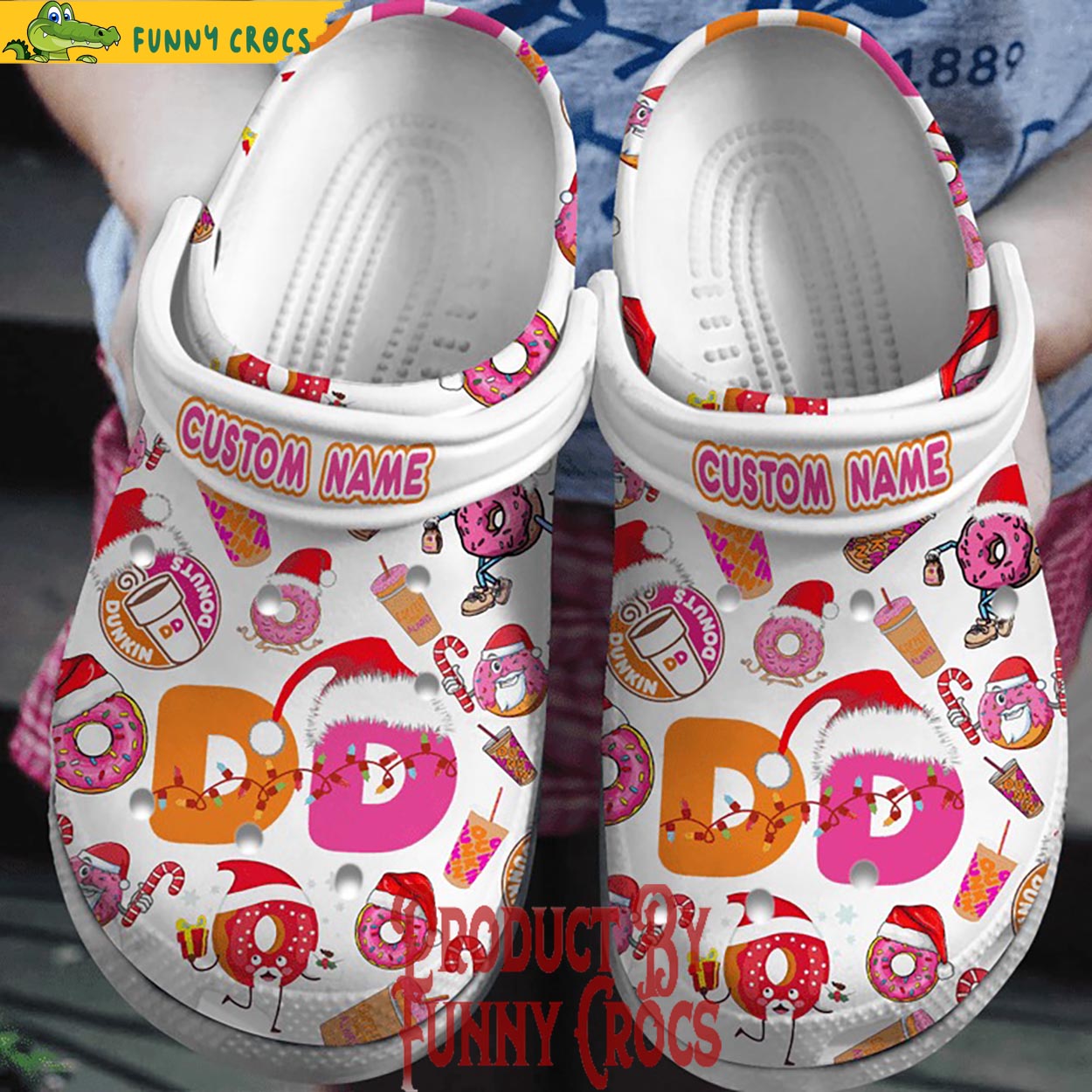 Custom Dunkin Donuts Christmas Crocs Shoes - Discover Comfort And Style ...