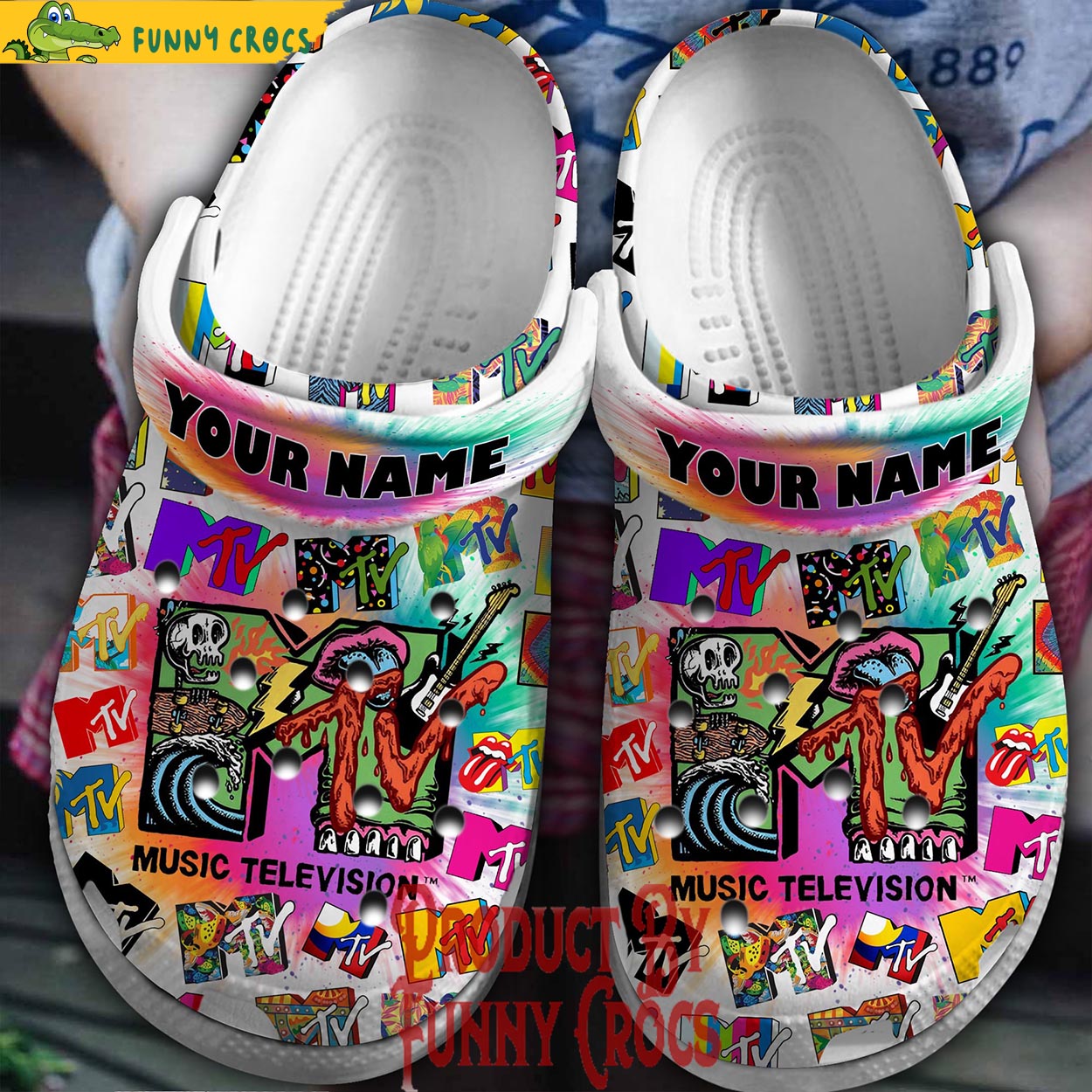 Custom MTV Music Crocs - Discover Comfort And Style Clog Shoes With ...