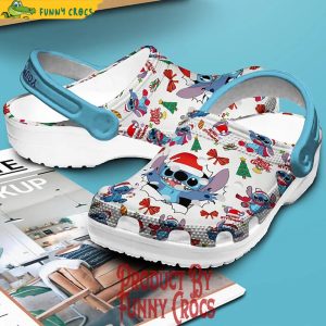 Custom Merry Christmas Gifts Stitch Crocs Shoes