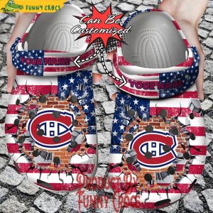 Custom Montreal Canadiens American Crocs